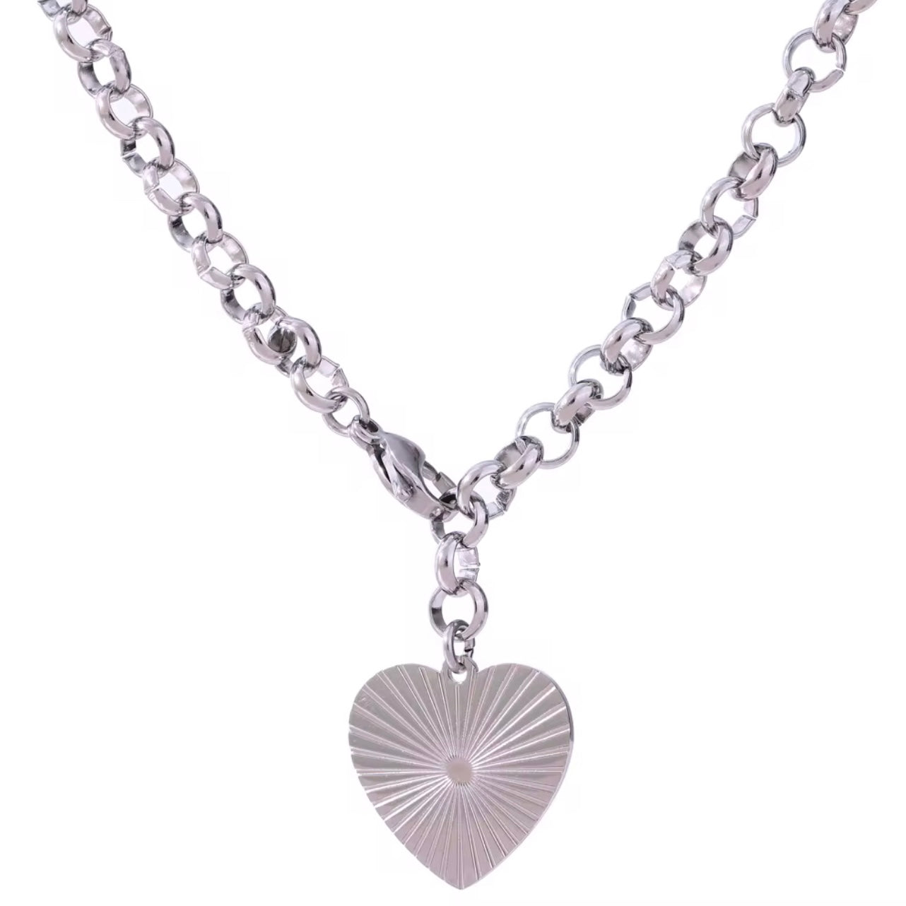 Amore Pendant Necklace - Platinum