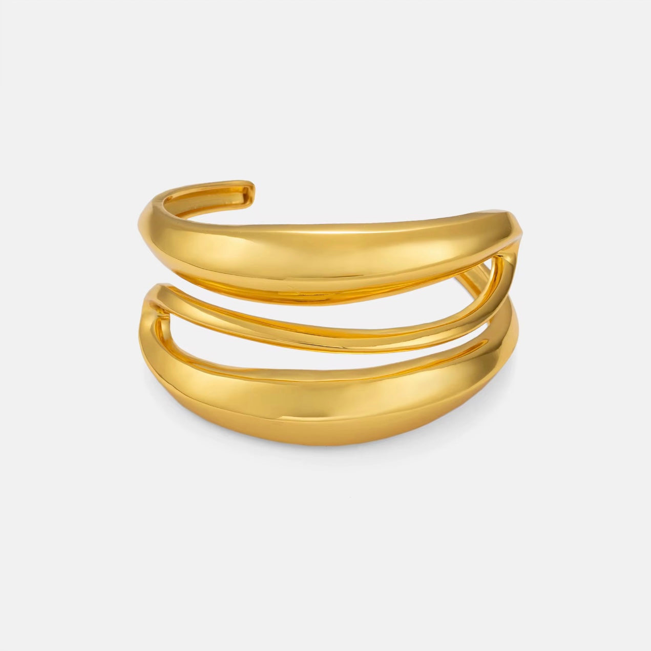 Jazz Cuff - 18K Gold
