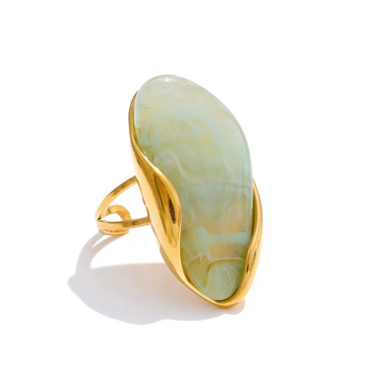 Bella Resin Ring - Jade