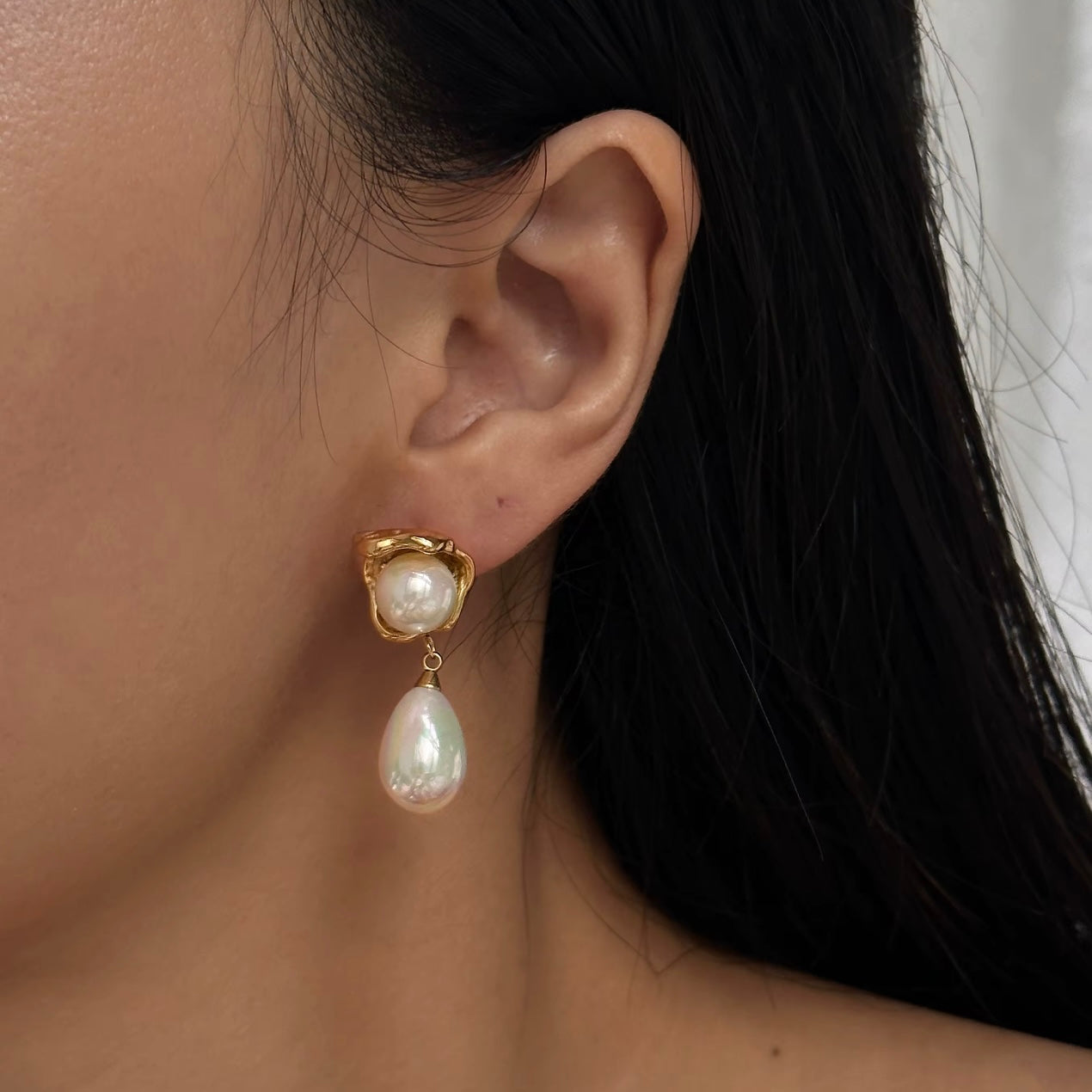 Thea Pearl Drop Earrings