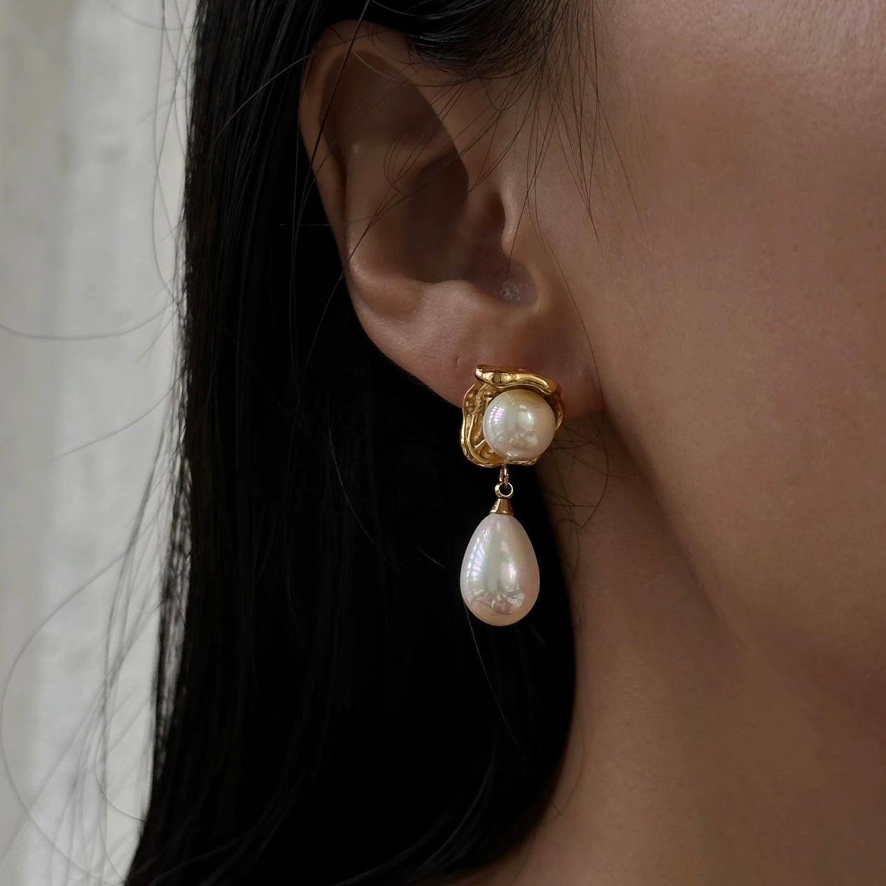 Thea Pearl Drop Earrings