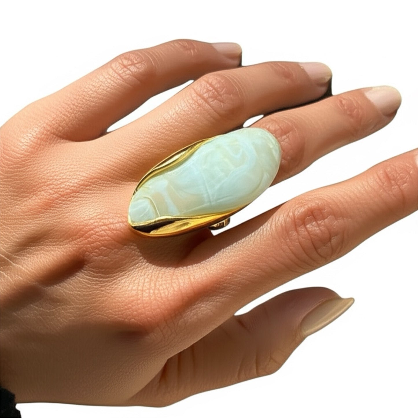 Bella Resin Ring - Jade