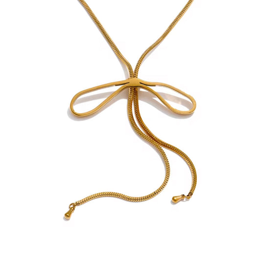 Bow Necklace - Extra Long
